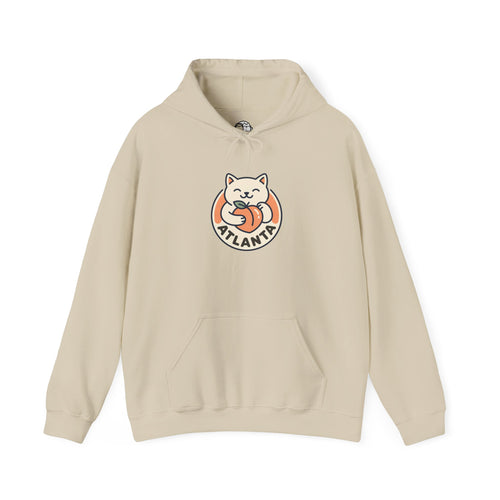 Atlanta Cute Cat Logo Hoodie |  Peachy Cat Ring Pullover