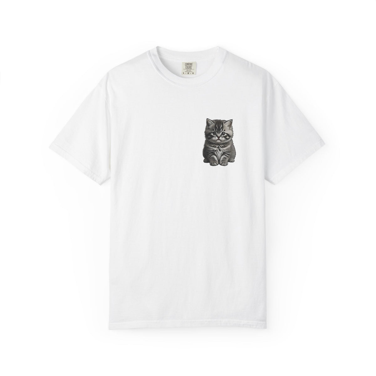 Grumpy Cat Illustration T-shirt | Miguel Collection , Minimal Cat Art