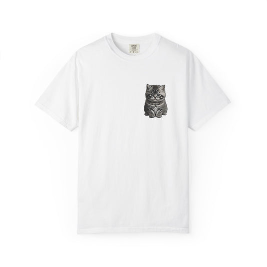 Grumpy Cat Illustration T-shirt | Miguel Collection , Minimal Cat Art