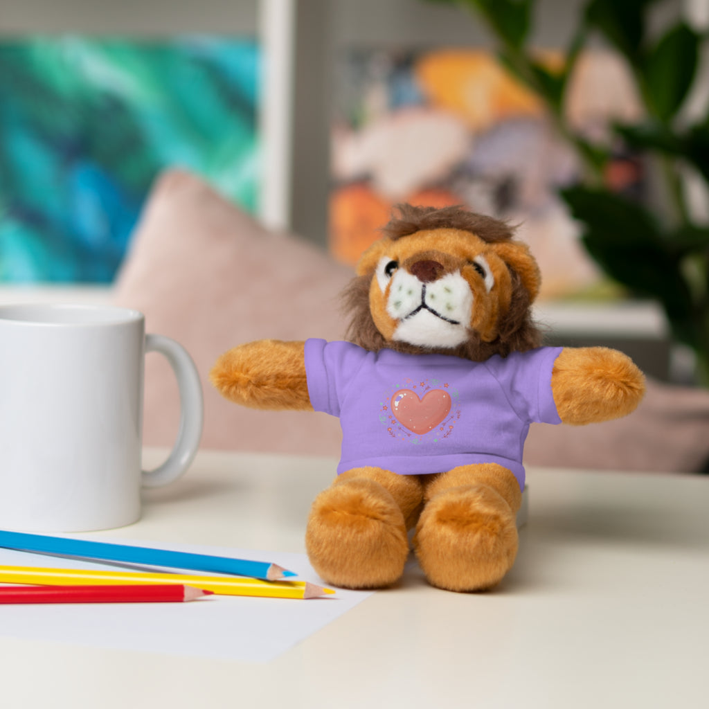 Plush Companion with Heart Stuffed Animals with Tee