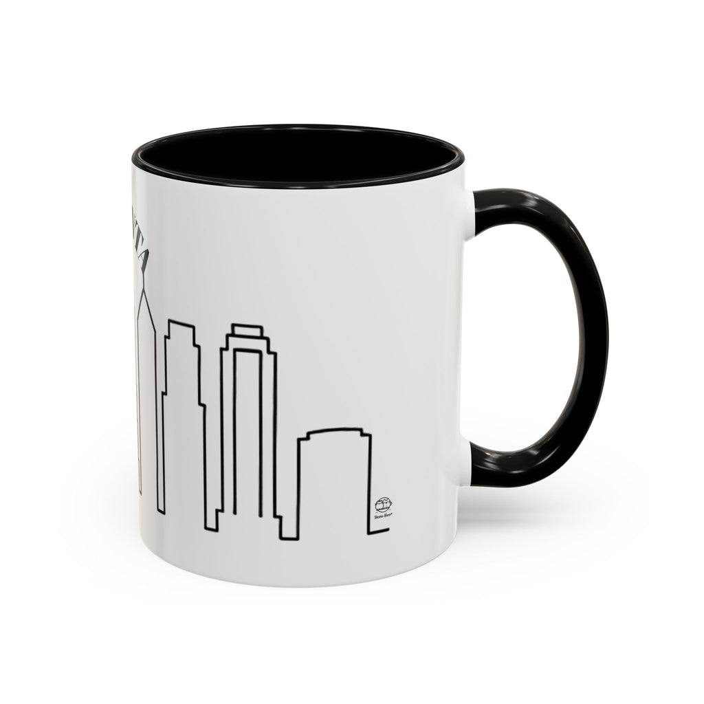 Atlanta Skyline Mug | City Outline Coffee Cup, Black Accent