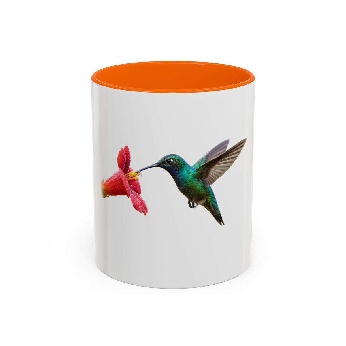 Hummingbird with Flower Thrive Not Just Survive Mug | Accent Coffee Mug