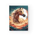 Majestic Arabian Horse Desert Sunset Journal | Horseback Equine Notebook