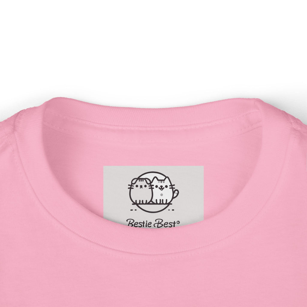 Playful Black Fluffy Kitty toddler long sleeve tee | Mini graphic- Twixie Collection- Bestie Best Collection