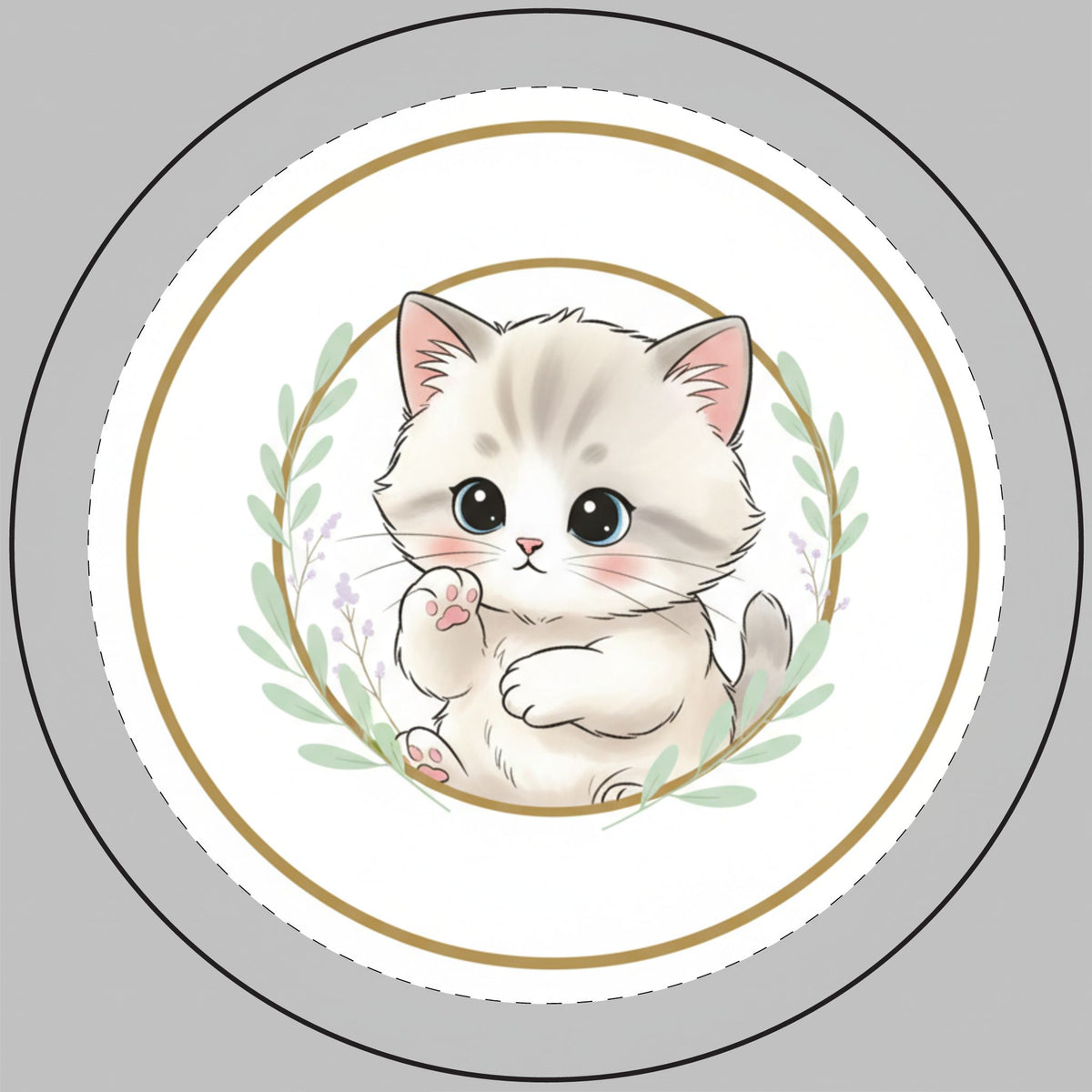 Cute Kitten Sy Candle- Gift For Pet & Nature Lovers- Engraved 14oz Scented Candle