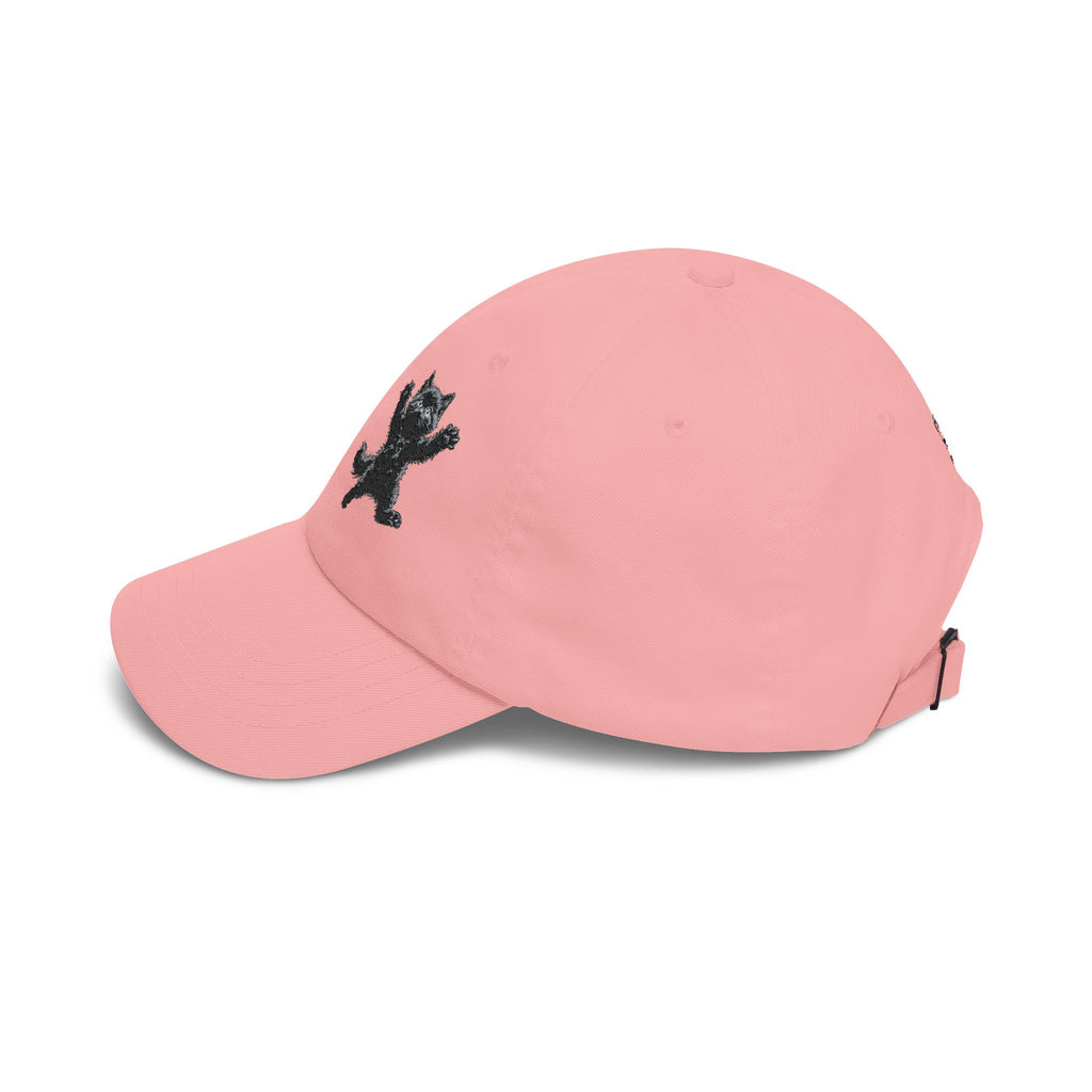 Jumping For Joy Black Cat Dad Cap | Embroidered Cat Hat- Boop Collection