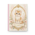 Royal Orange Cute Kitten with Big Dreams Journal | Hardcover Notebook, Pink Floral- Bestie Best Journal Collection