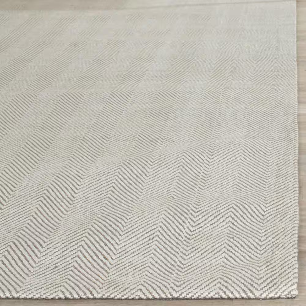 Marbella Silver 8 Ft. X 10 Ft. Chevron Area Rug
