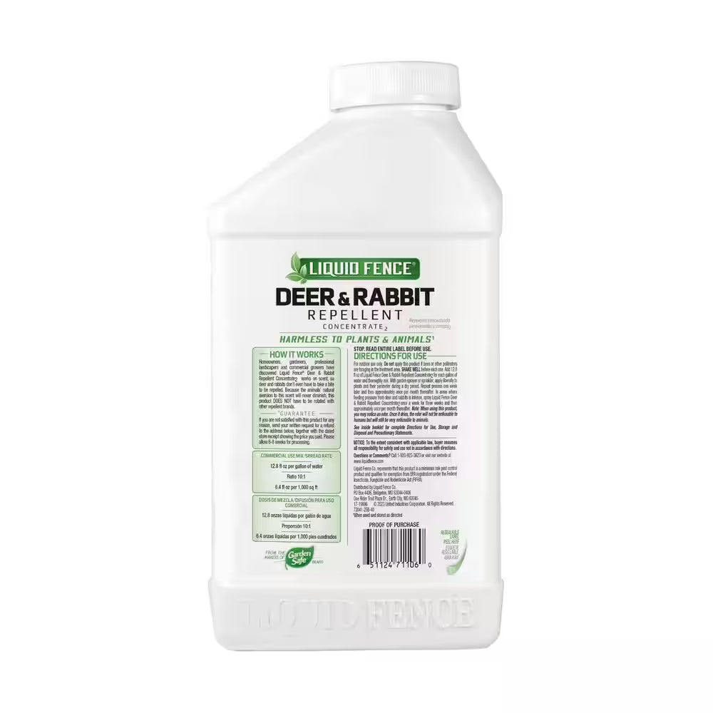 32 Oz. Deer and Rabbit Repellent Concentrate