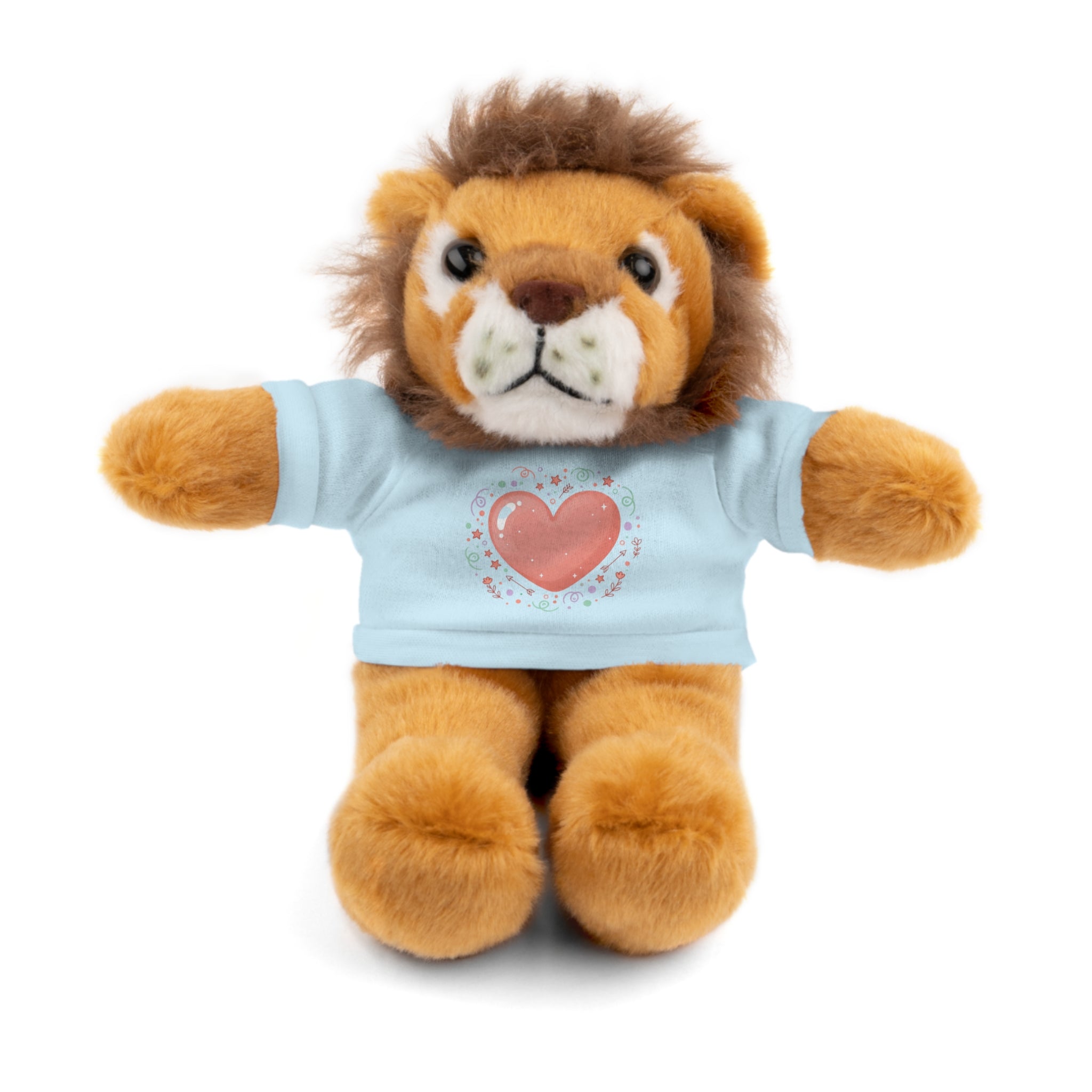 Plush Companion with Heart Stuffed Animals with Tee