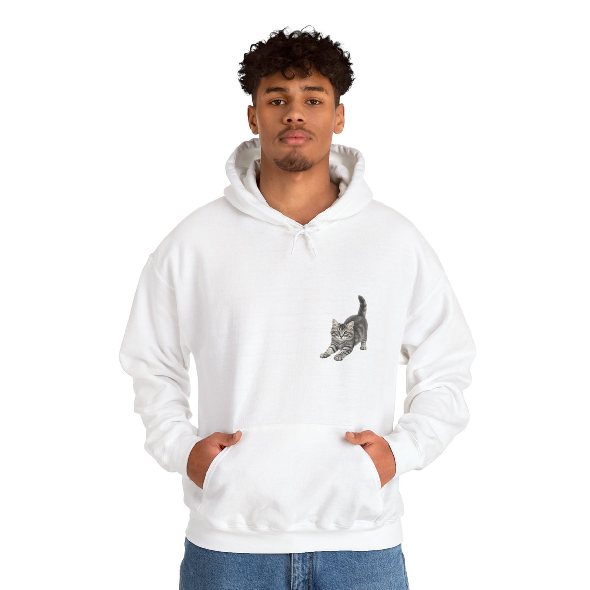 Playful Fluffy Tabby Cat Hoodie | Carmen Collection Bestie Best’s Luxury Brand