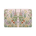 Vintage Wildflower Illustration Pet Food Mat- Poppy Pink Bestie Best Collection