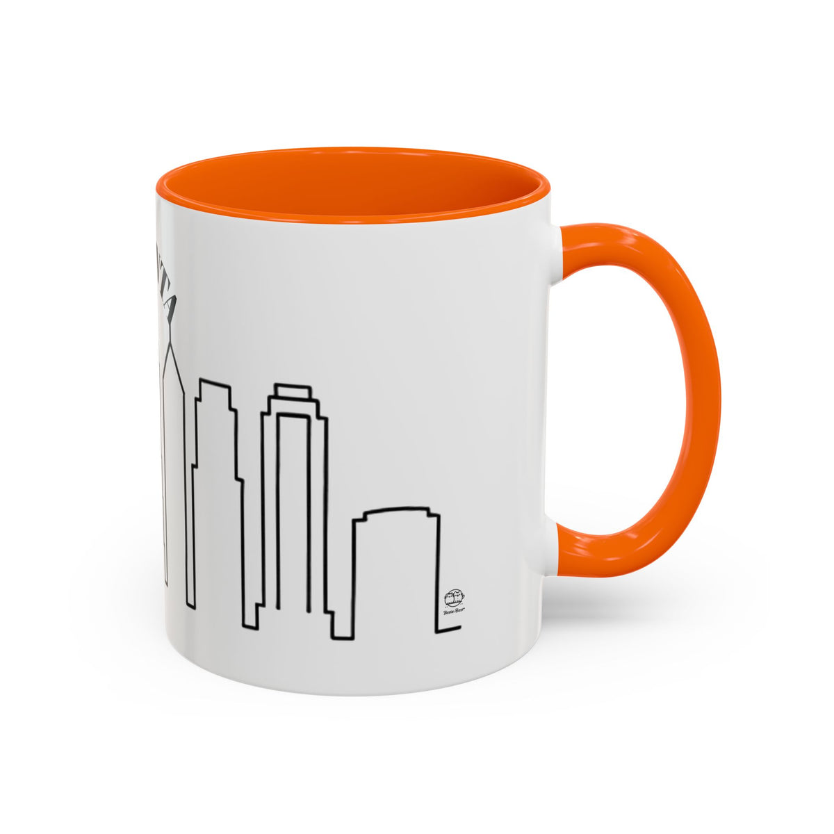 Atlanta Skyline Mug | City Outline Coffee Cup, Black Accent