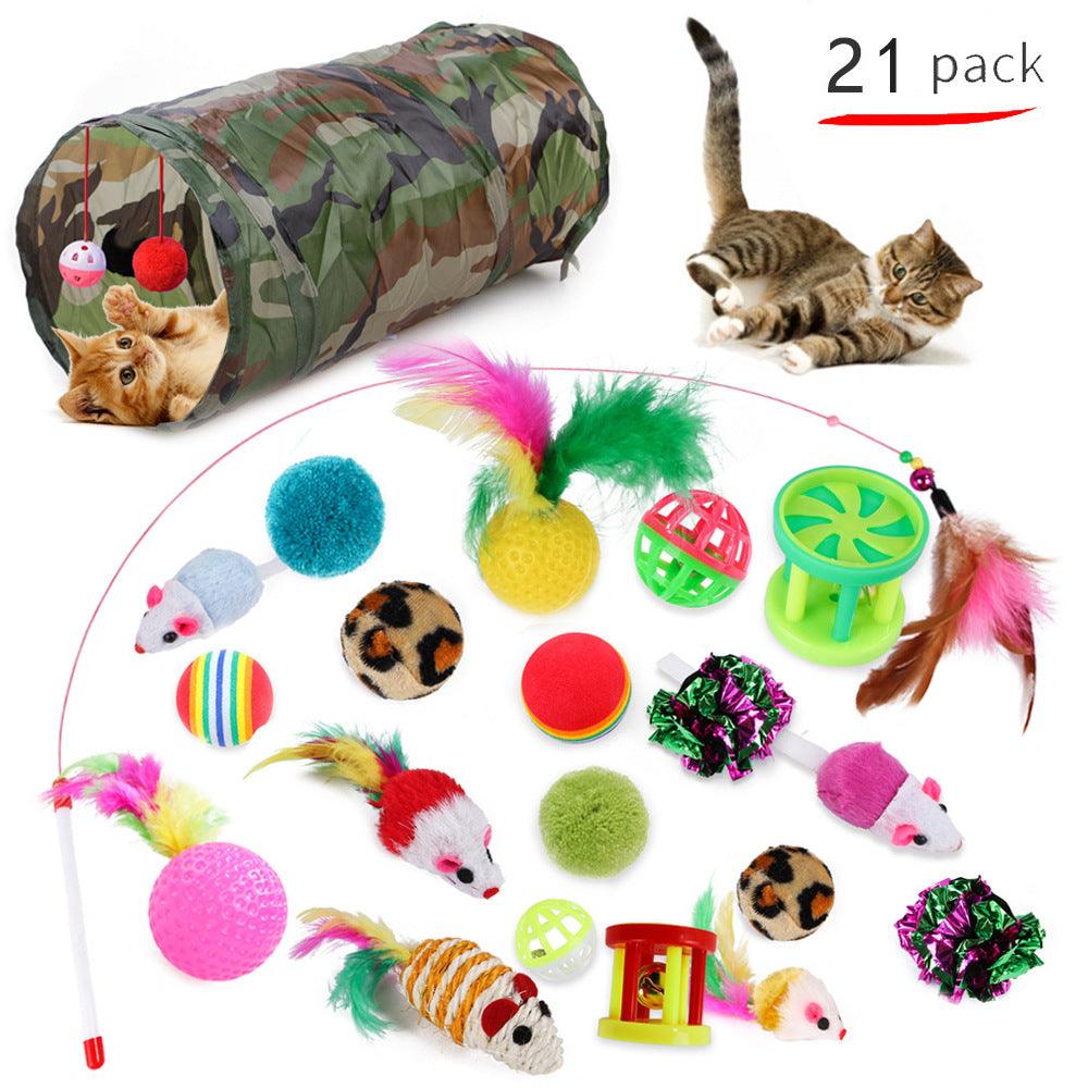Purrfectly Playful Feather Frenzy Cat Stick Toy-3