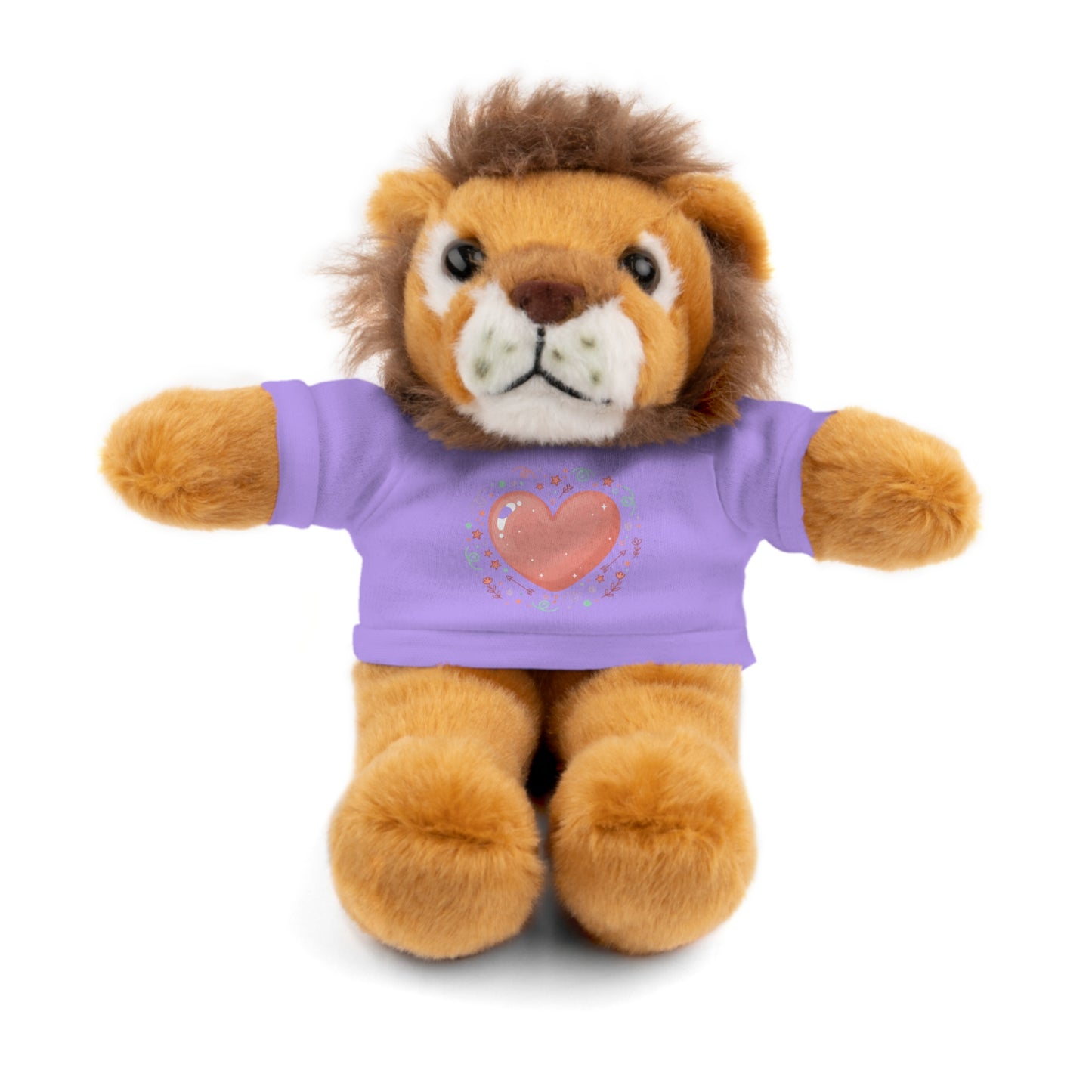 Plush Companion with Heart Stuffed Animals with Tee