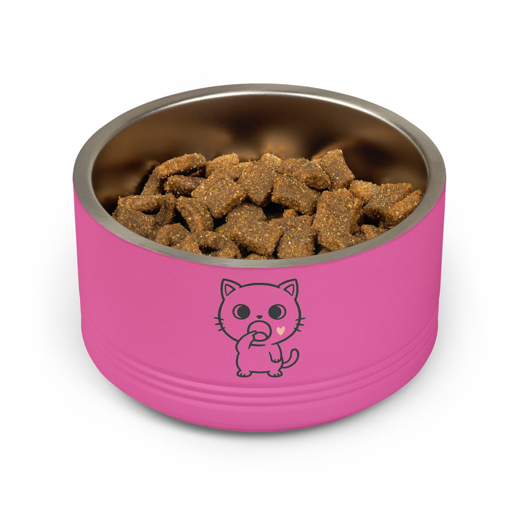 Cute Kawaii Cat Eating Snack Pet Bowl | 18oz