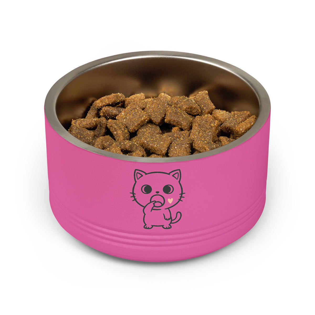 Cute Kawaii Cat Eating Snack Pet Bowl | 18oz