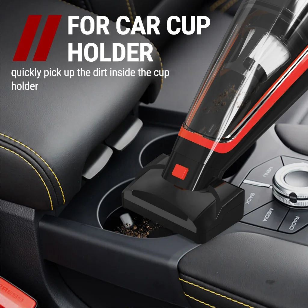 Cordless Handheld Vacuum, Car Vacuum Cleaner Rechargeable with Motorized Brush, Powerful Stair Vacuum