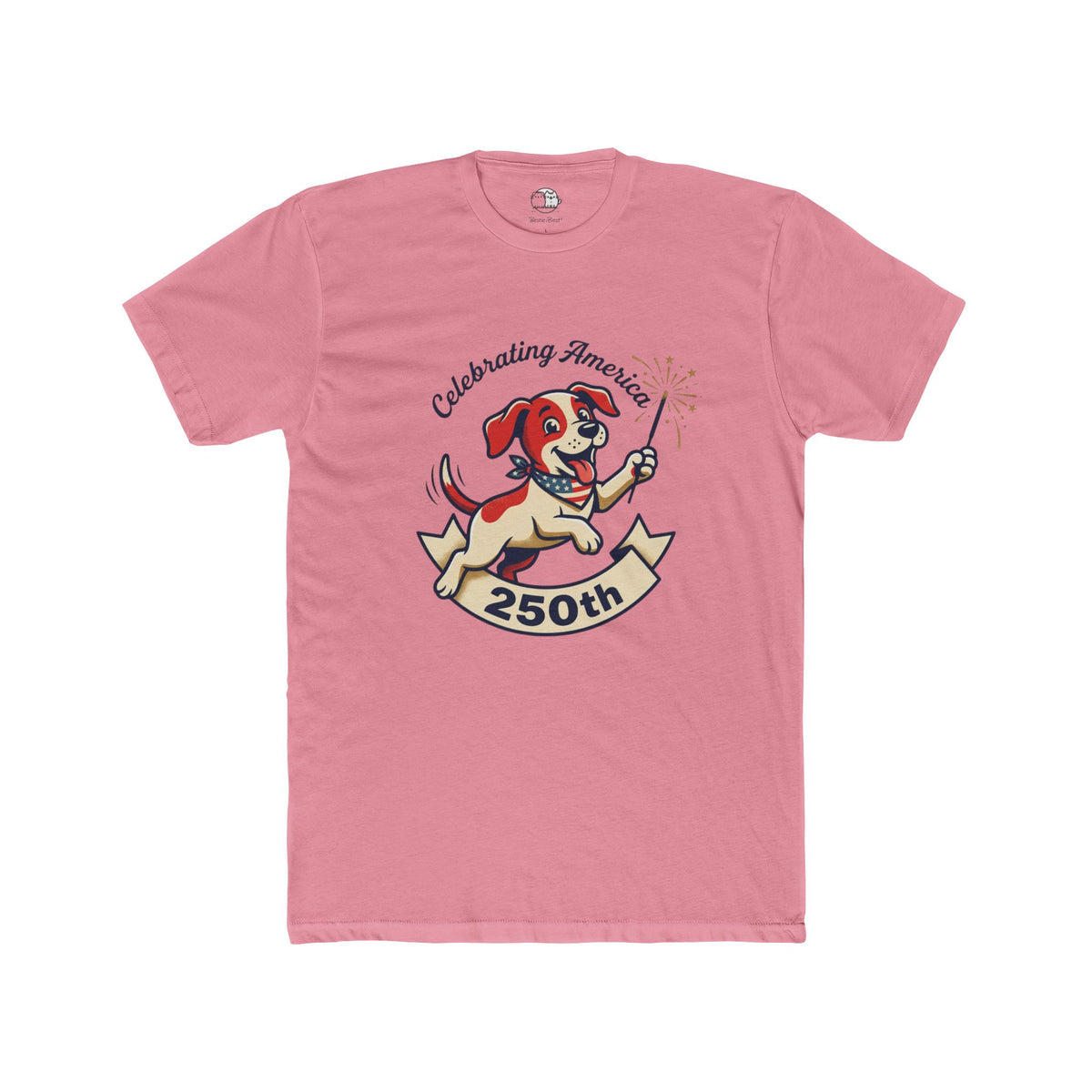 Patriotic Dog Mascot 250th Tee | Celebrating America T-Shirt