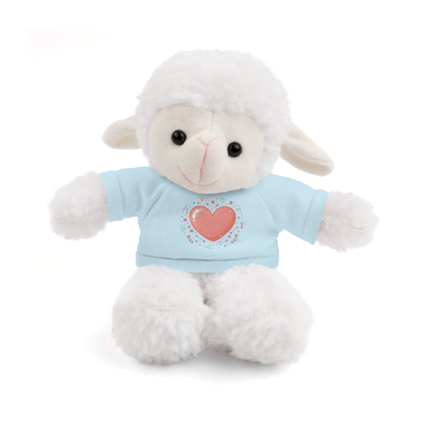 Plush Companion with Heart Stuffed Animals with Tee