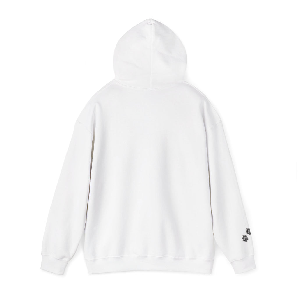 Fluffy Kitten Diego-Cat Lover Hoodie with Paw Print Design