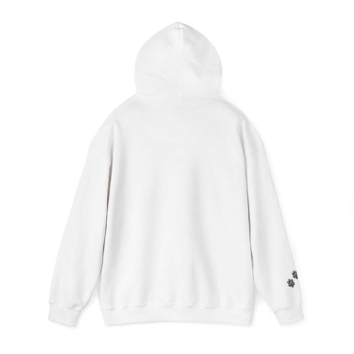 Fluffy Kitten Diego-Cat Lover Hoodie with Paw Print Design