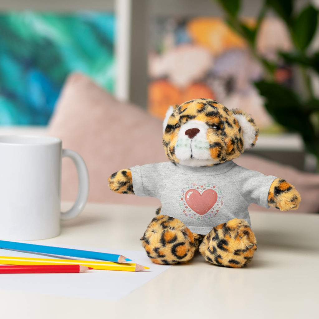 Plush Companion with Heart Stuffed Animals with Tee
