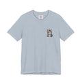 Main Coon Cat Pocket Art T-Shirt | Small Chest Cat Illustration- Bestie Best Collection
