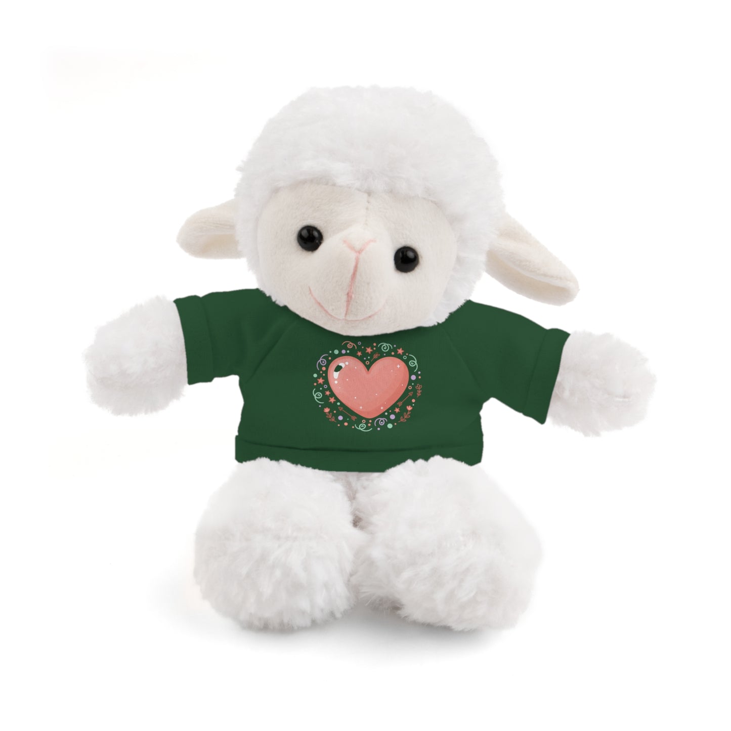 Plush Companion with Heart Stuffed Animals with Tee