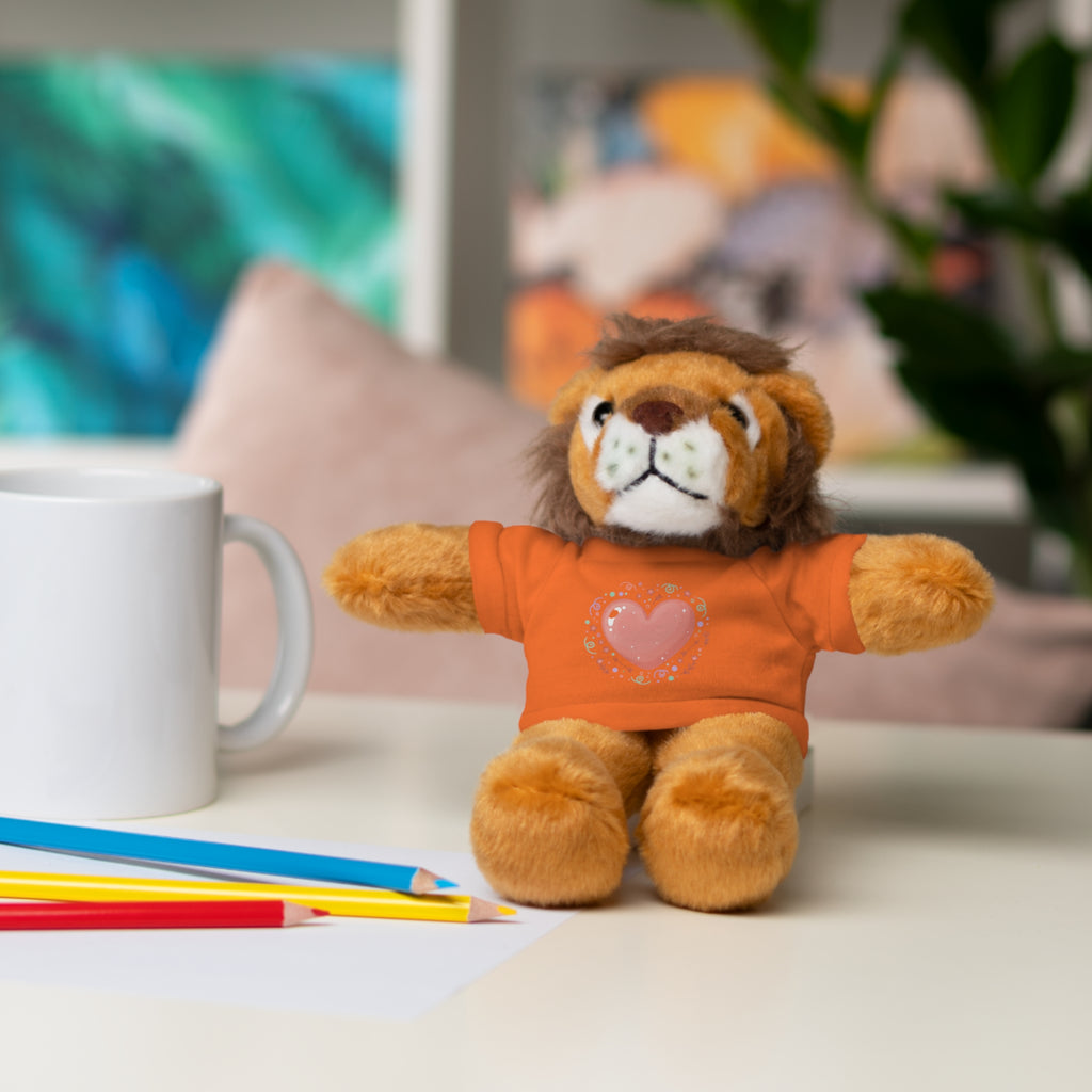 Plush Companion with Heart Stuffed Animals with Tee