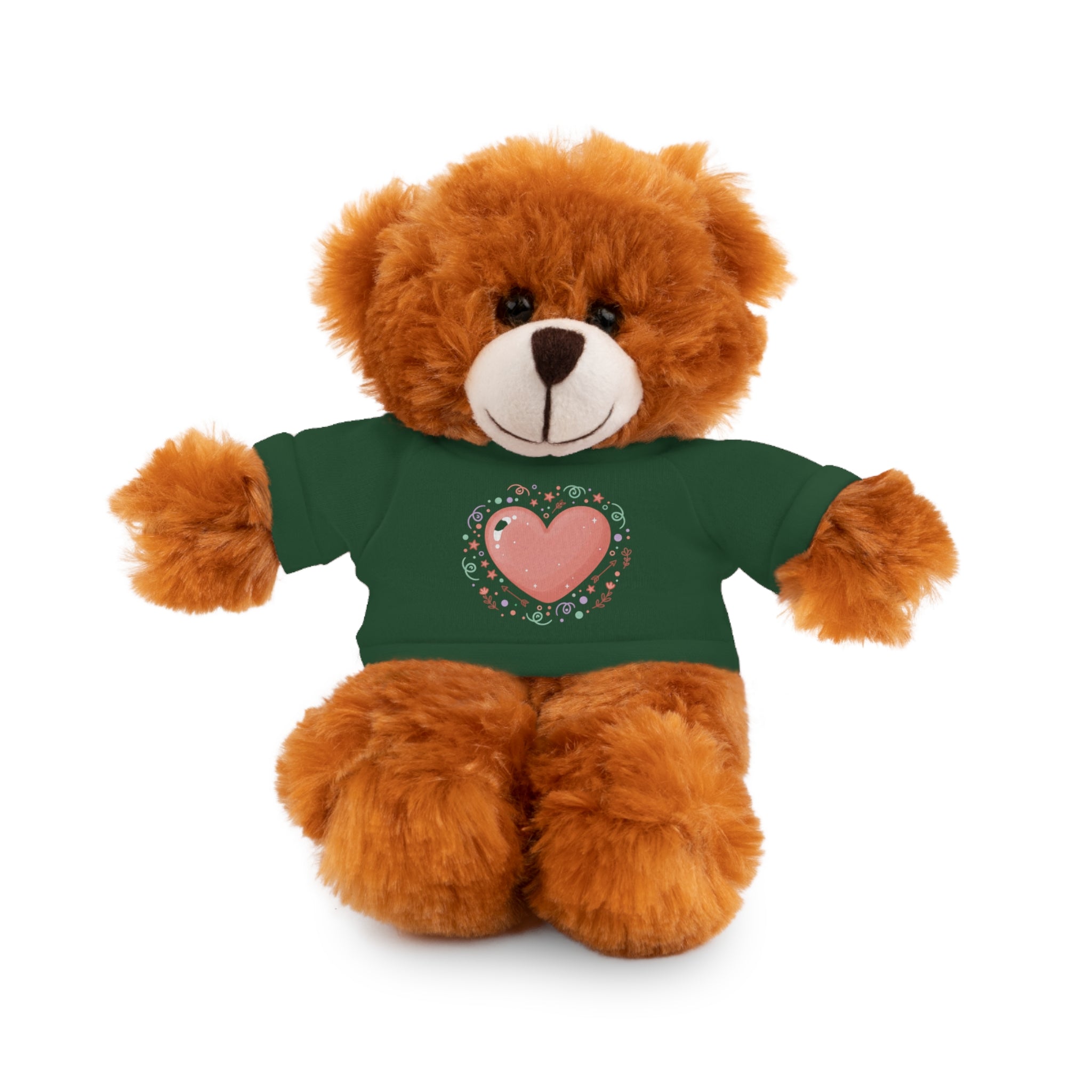 Plush Companion with Heart Stuffed Animals with Tee