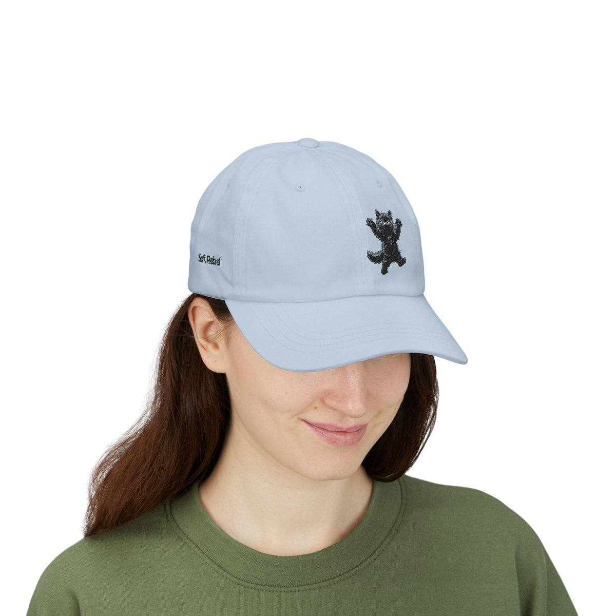 Jumping For Joy Black Cat Dad Cap | Embroidered Cat Hat- Boop Collection