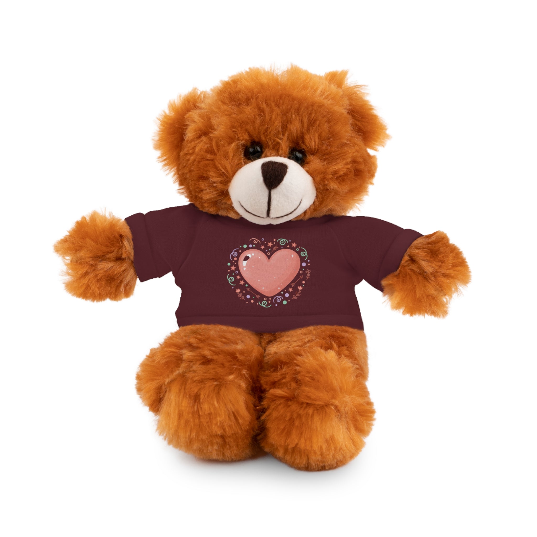 Plush Companion with Heart Stuffed Animals with Tee