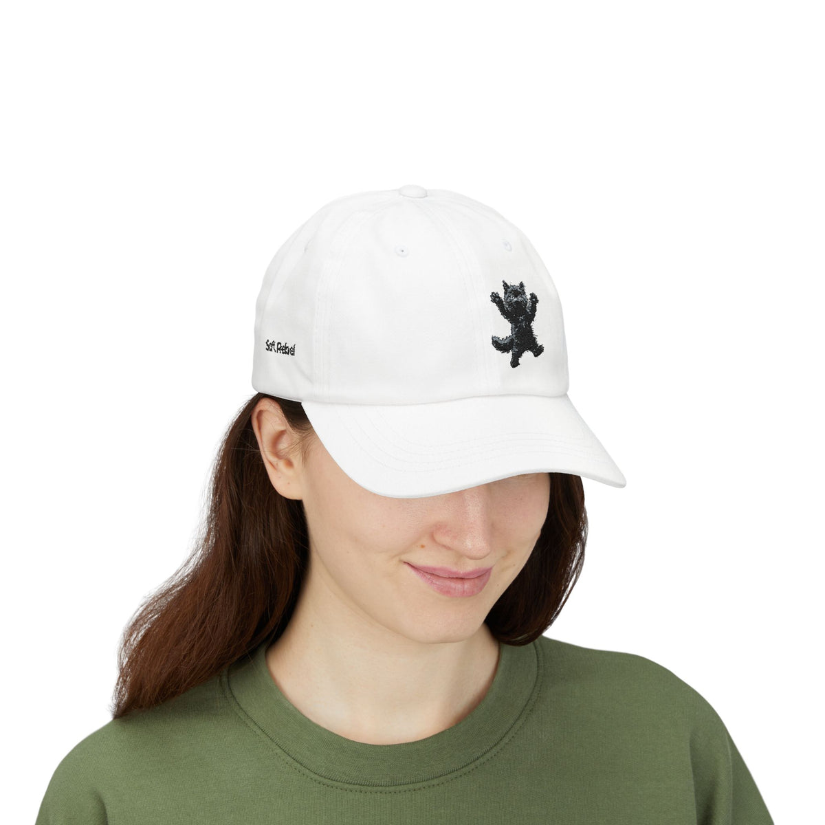 Jumping For Joy Black Cat Dad Cap | Embroidered Cat Hat- Boop Collection
