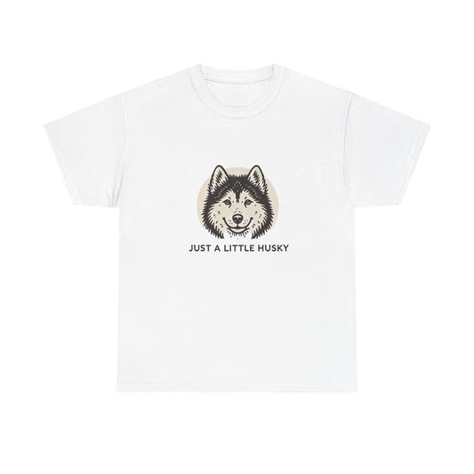 Unisex Heavy Cotton Tee Animal Lover Husky