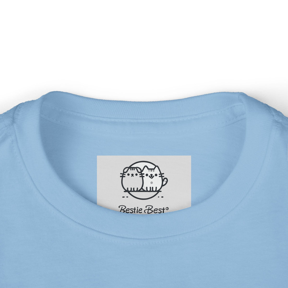 Playful Black Fluffy Kitty toddler long sleeve tee | Mini graphic- Twixie Collection- Bestie Best Collection