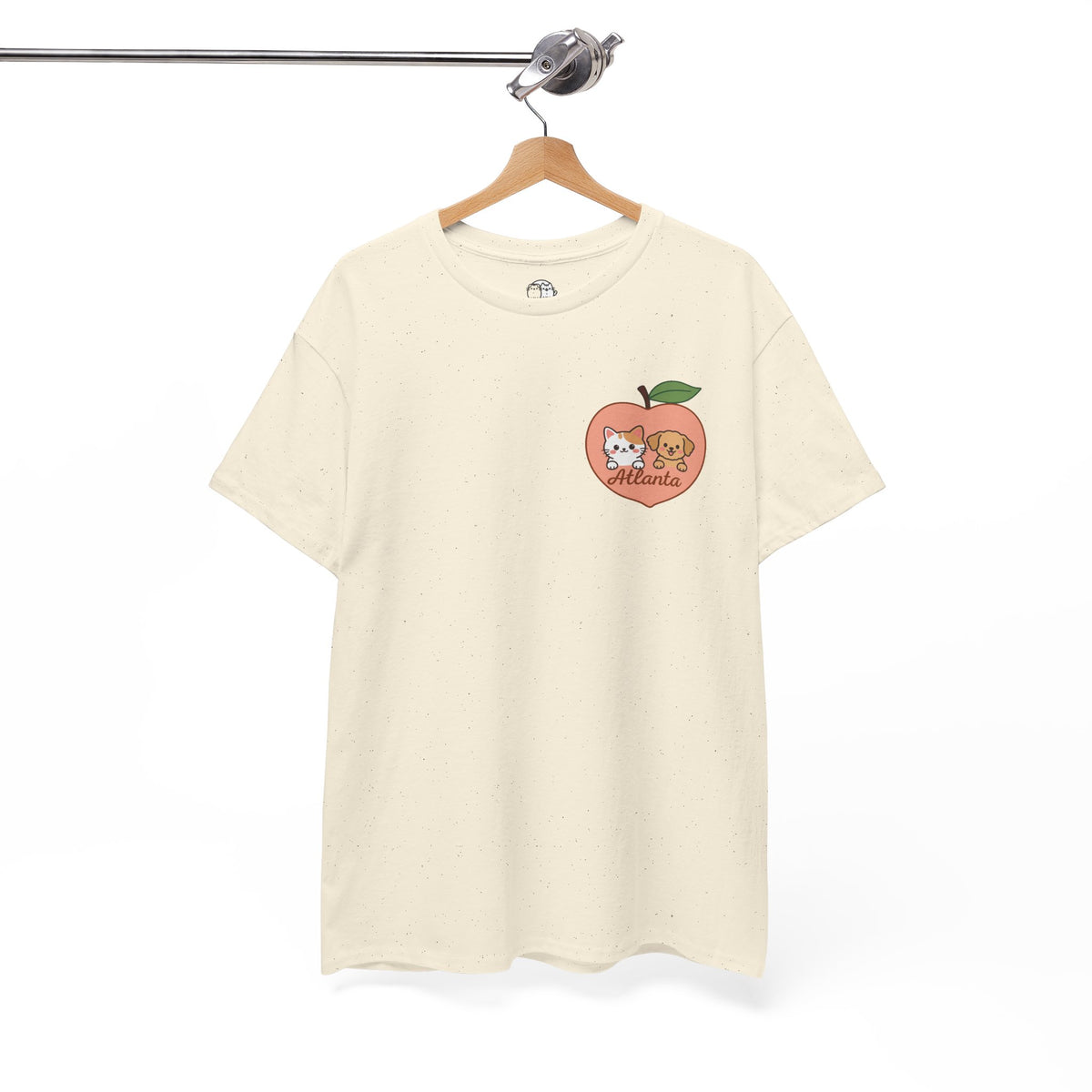 ATLANTA Peach Kitten & Doggie Tee | Cute GA Peach Illustration T-Shirt