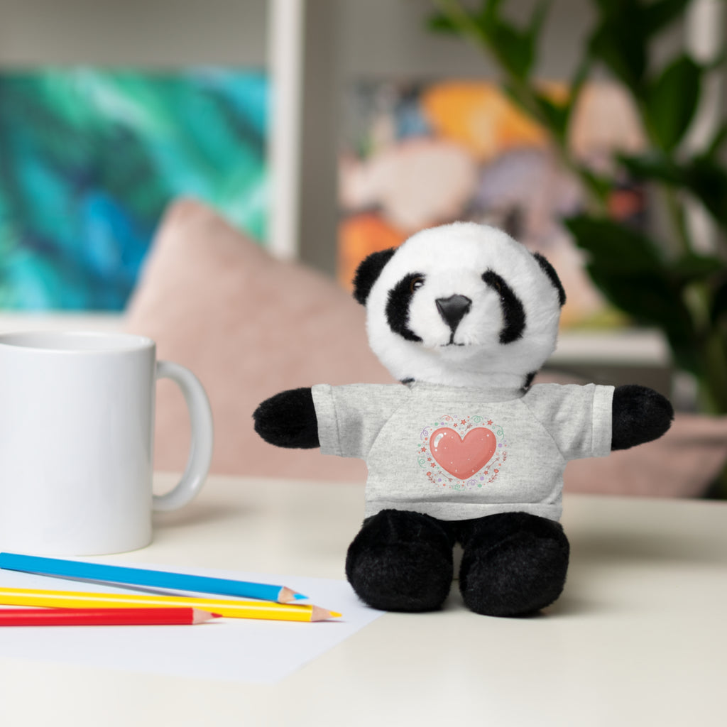 Plush Companion with Heart Stuffed Animals with Tee