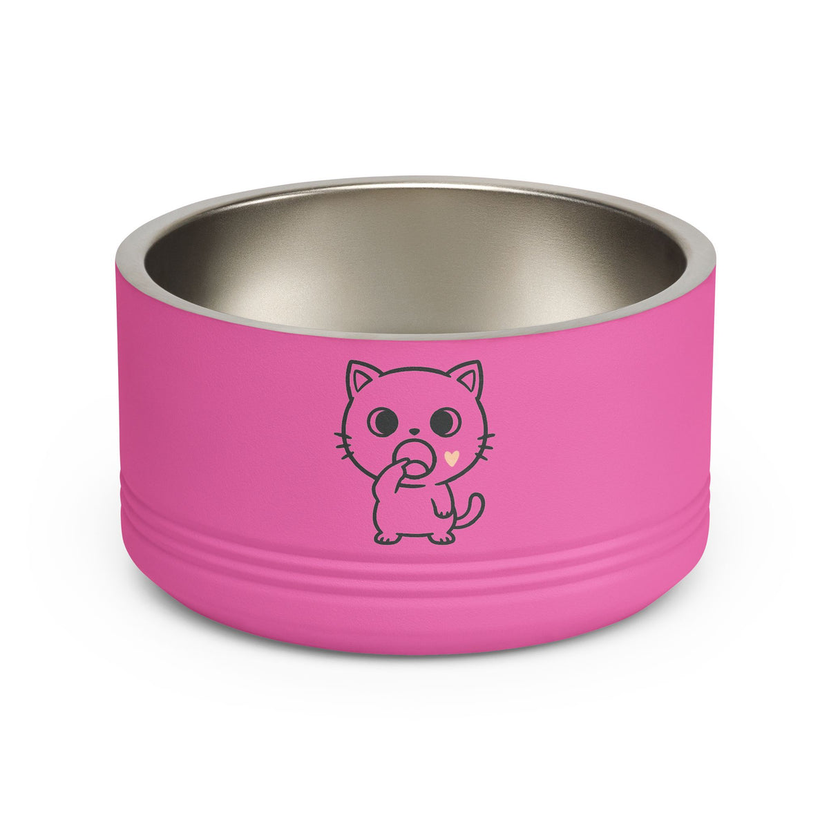 Cute Kawaii Cat Eating Snack Pet Bowl | 18oz