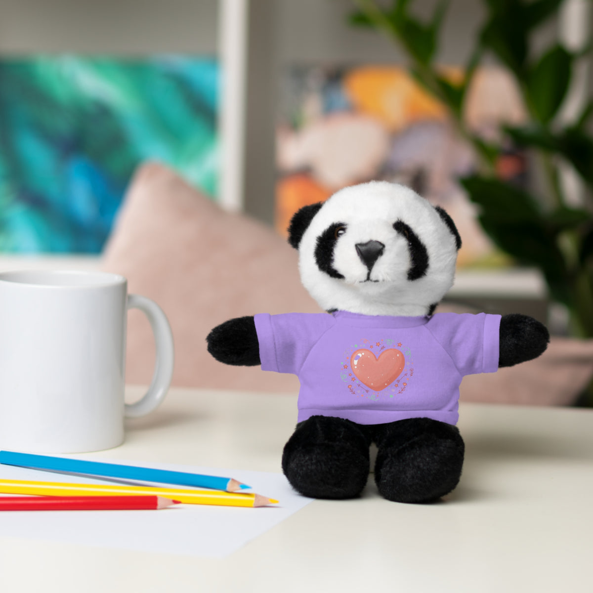 Plush Companion with Heart Stuffed Animals with Tee