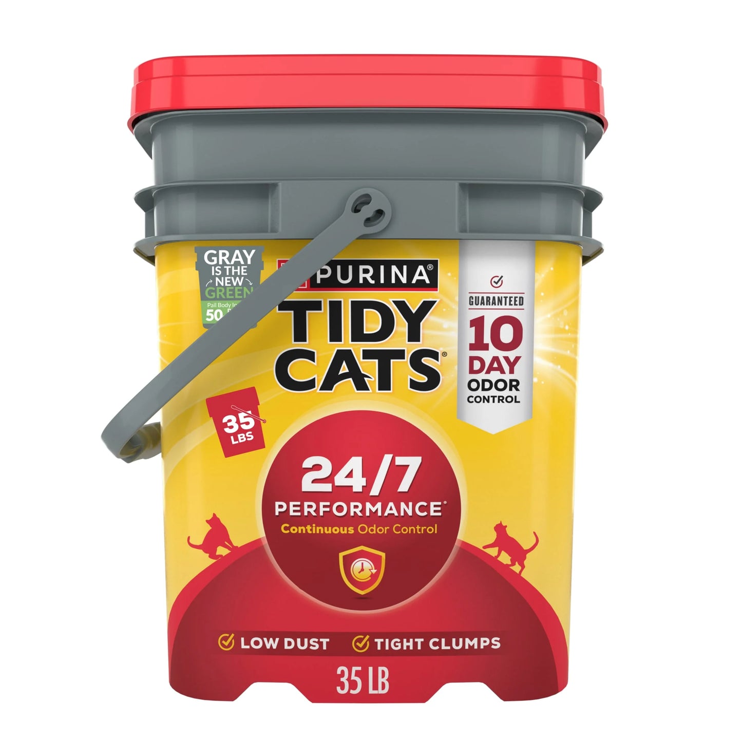 Purina  24/7 Performance Clumping Cat Litter, Clean Linen Scent, 35 Lb Pail