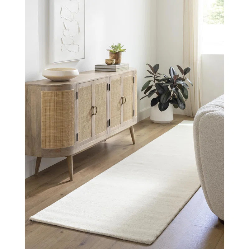 Crowe Wool Light Beige Area Rug