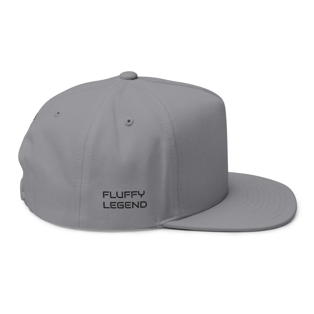 Cute Kitten Embroidered Flat Bill Cap | Small Tabby Cat DIEGO Collection