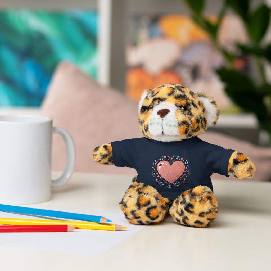 Plush Companion with Heart Stuffed Animals with Tee
