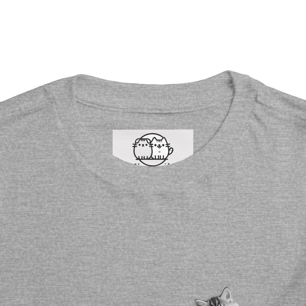 Tiny Tabby  Kitten toddler tee | Cute Cat Illustration- Sage Collection- Bestie Best Collection