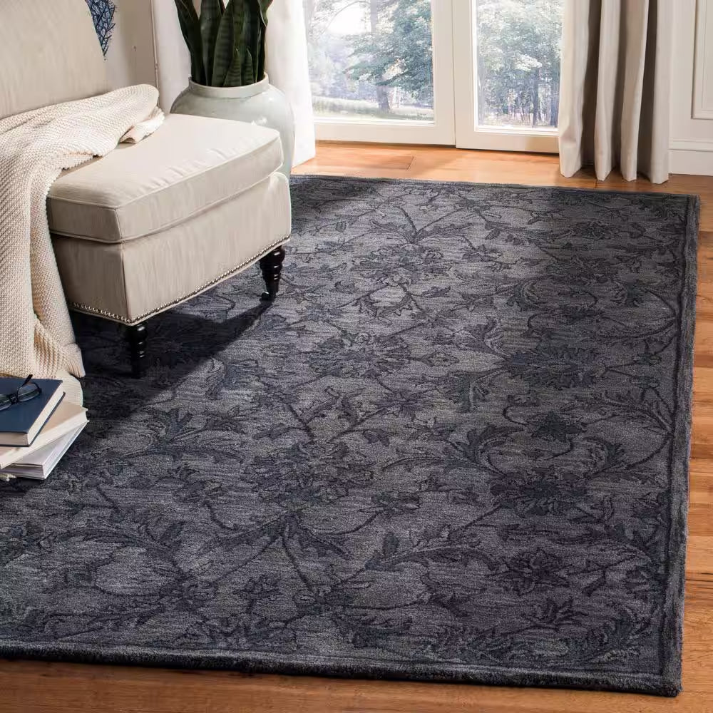 Antiquity Gray/Multi 8 Ft. X 10 Ft. Floral Area Rug
