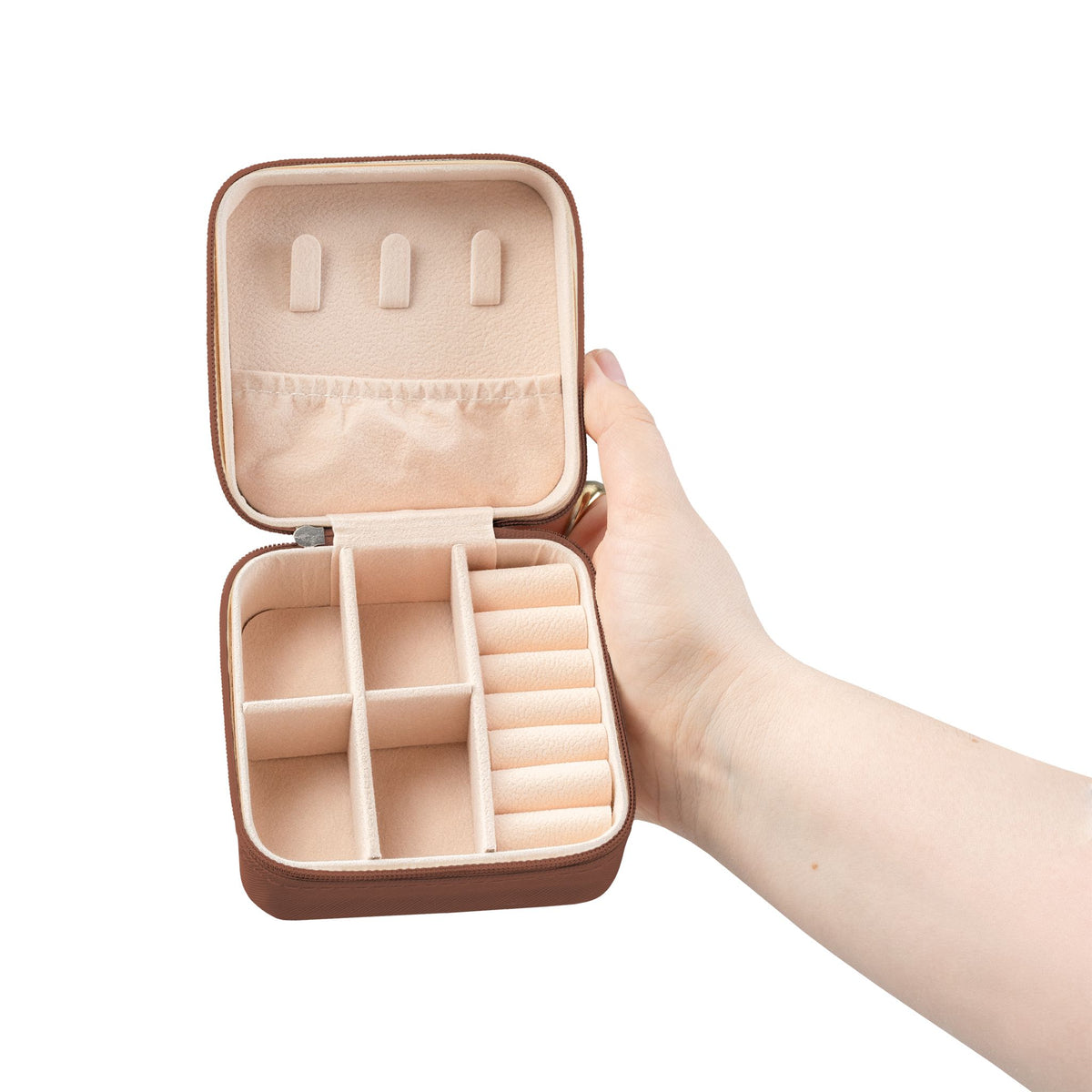 Cute Kitty Love Tabby Cat Jewelry Travel Case | Compact Organizer
