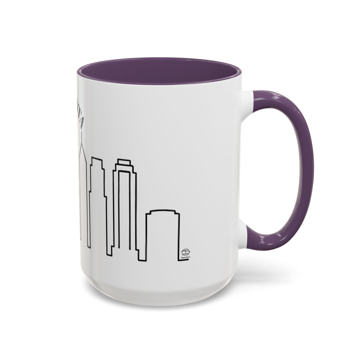 Atlanta Skyline Mug | City Outline Coffee Cup, Black Accent