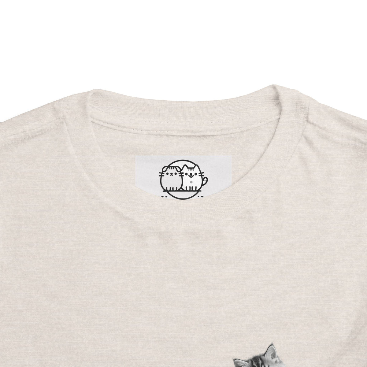 Tiny Tabby  Kitten toddler tee | Cute Cat Illustration- Sage Collection- Bestie Best Collection
