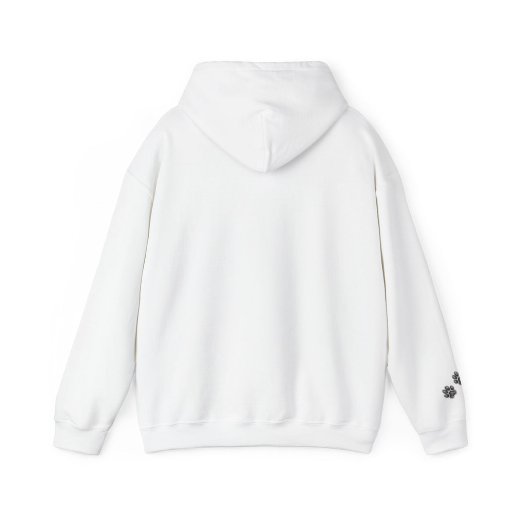 Fluffy Kitten Diego-Cat Lover Hoodie with Paw Print Design